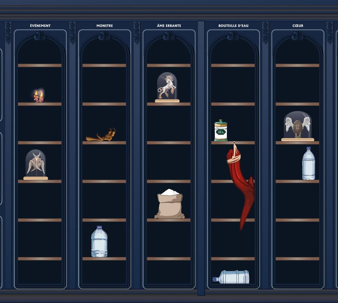 Tapis de jeu pour l'au-delà bouteille